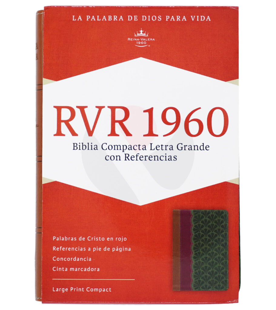 Biblia Compacta Letra Grande Con Referencias RV 1960 Simil Piel