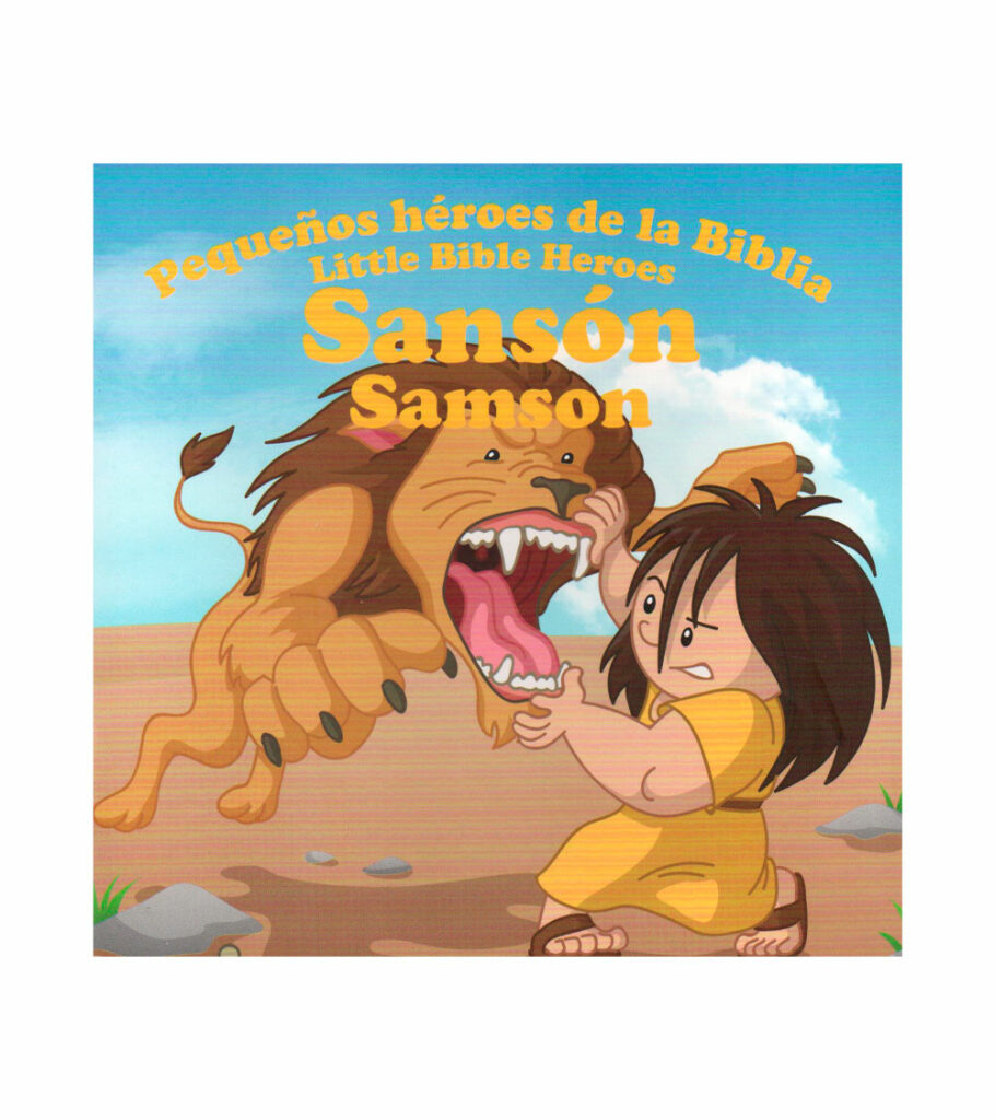 Pequeños Heroes de la Biblia Bilingüe Sanson Libreria Peniel