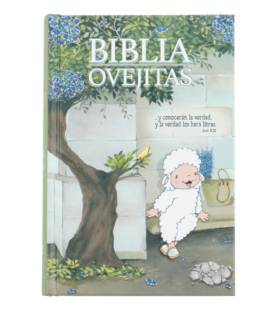 Biblia Nvi Ovejitas Tapa Dura Verde Oliva Libreria Peniel