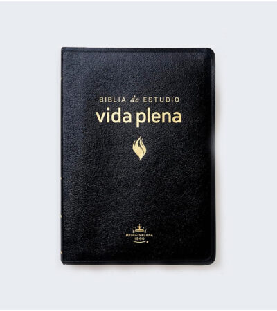 Biblia de Estudio de la  Vida Plena RVR 1960 - Piel Especial Negro