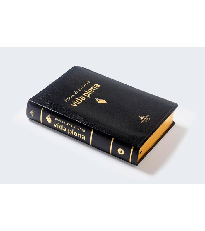 Biblia de Estudio de la  Vida Plena RVR 1960 - Piel Especial Negro - Image 2