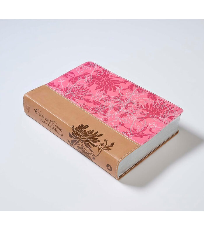 Biblia de Estudio para La Mujer - Duo Tono Marron/Rosa - Image 2