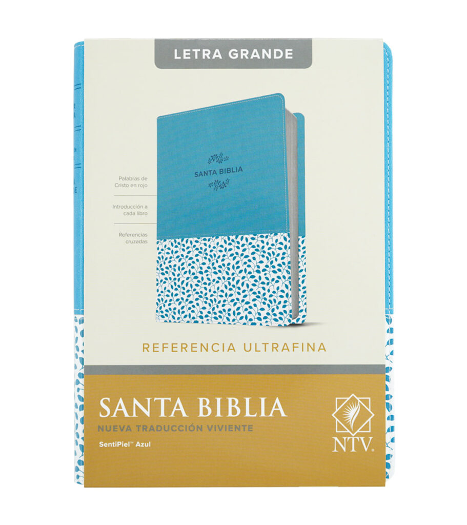 Santa Biblia NTV, Referencia Ultrafina, Letra Grande - Senti Piel Azul ...