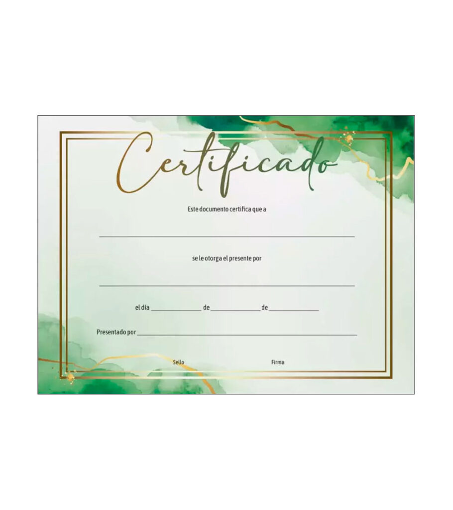 Certificado de Presentacion Niño - Pack x20 | Libreria Peniel