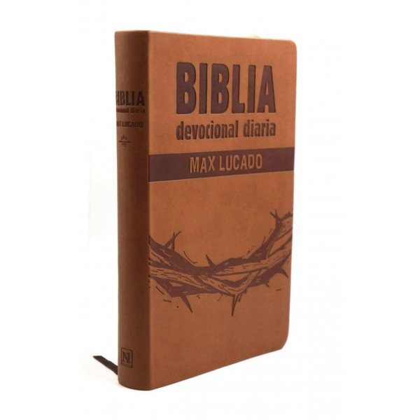 Biblia Devocional Diaria Max Lucado RVR60 - Marrón | Libreria Peniel