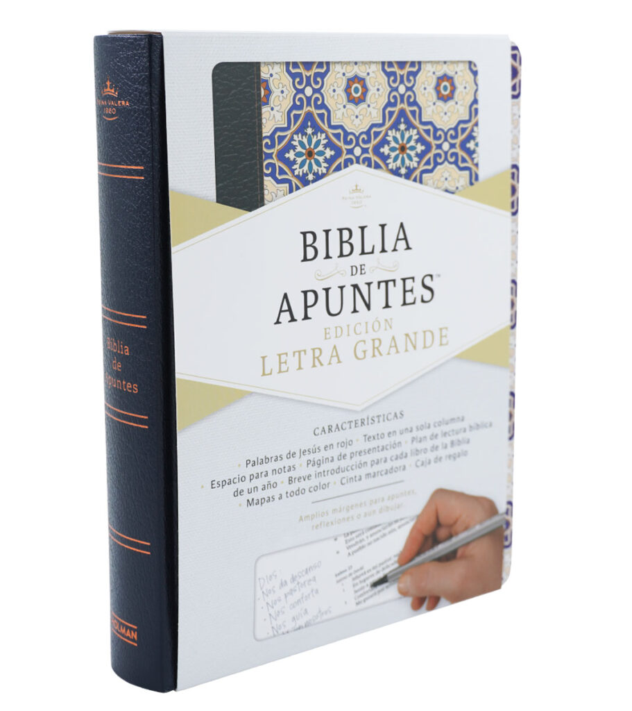 Biblia De Apuntes RVR 1960 - Edicion Letra Grande Tela Negro | Libreria ...