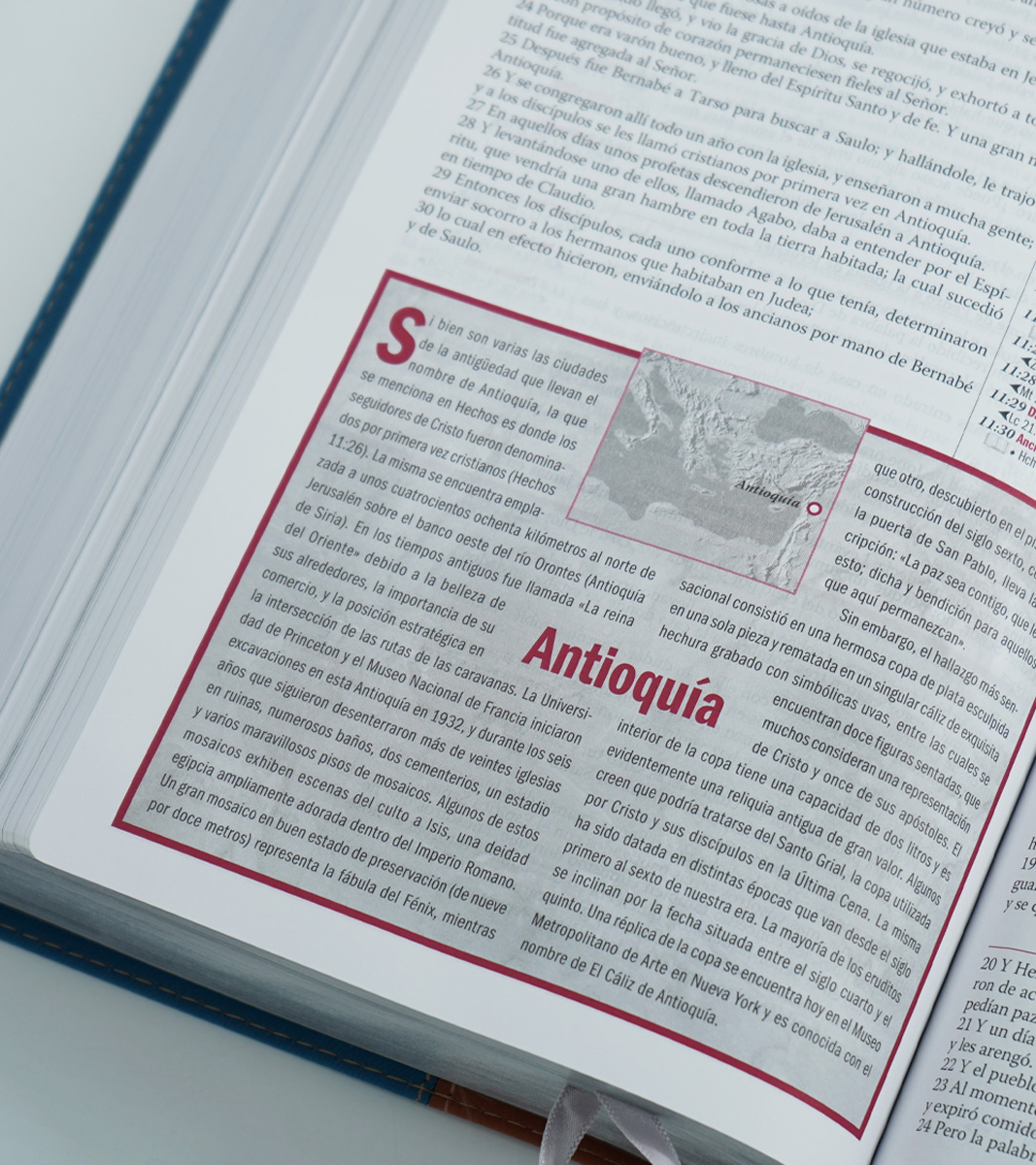 Biblia de estudio Thompson - RVR 1960 - Duo tono - Azul/Marron - Image 4