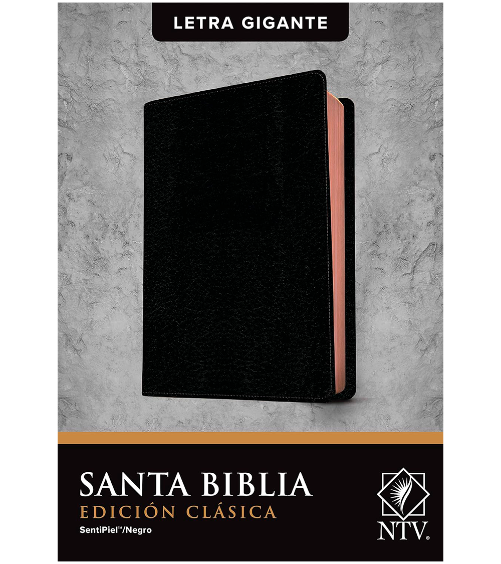 Santa Biblia NTV Edición clásica - letra gigante - SentiPiel negro