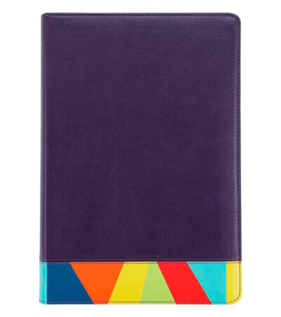Biblia RV1960 de Estudio Arco Iris - Simil Piel Morado