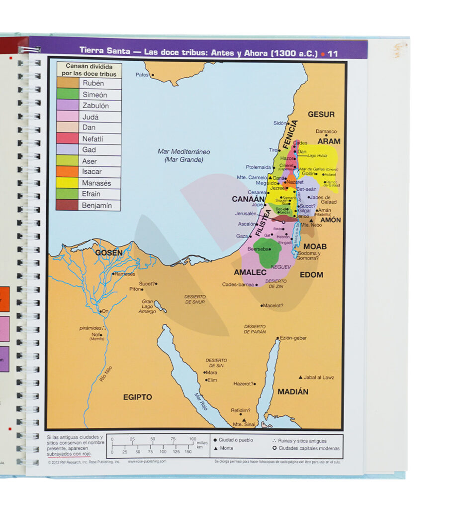 Mapas Biblicos Antes y Ahora : Edicion de Lujo | Libreria Peniel