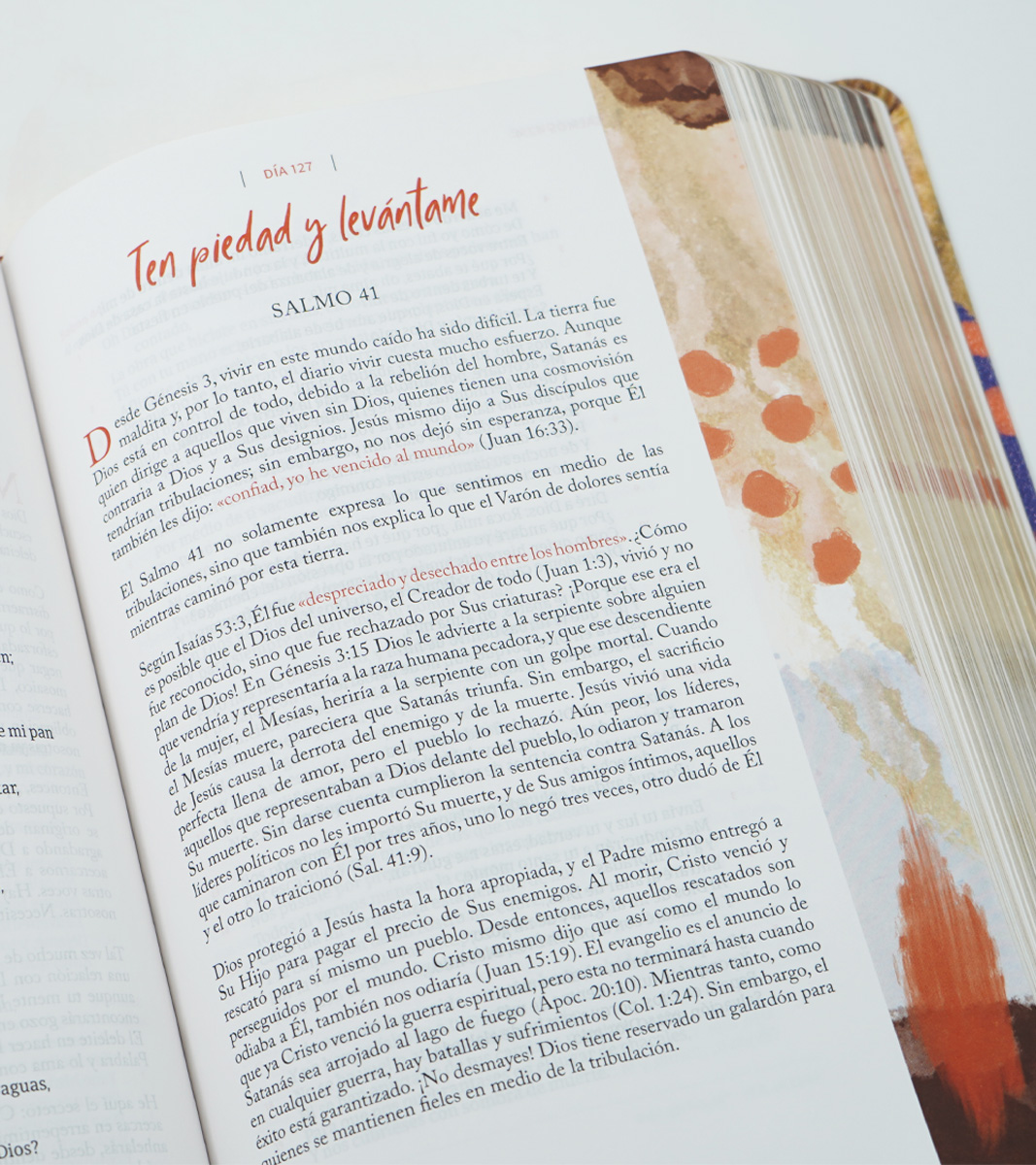 Biblia RVR60 Centrada en Cristo - simil piel matizada - Image 3