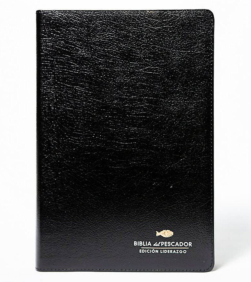 Biblia del Pescador RVR60 Edicion liderazgo - piel fabricada negro - Image 2