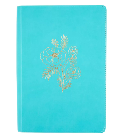 Biblia Devocional - Letra Grande Mujer Verdadera NBLA - Imitacion Piel Turquesa