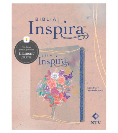 Biblia Inspira NTV - Imitacion Piel Rosado