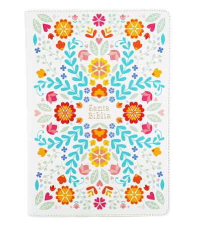 Biblia Letra Super Gigante RVR 1960 Con Referencias – Piel Floreada