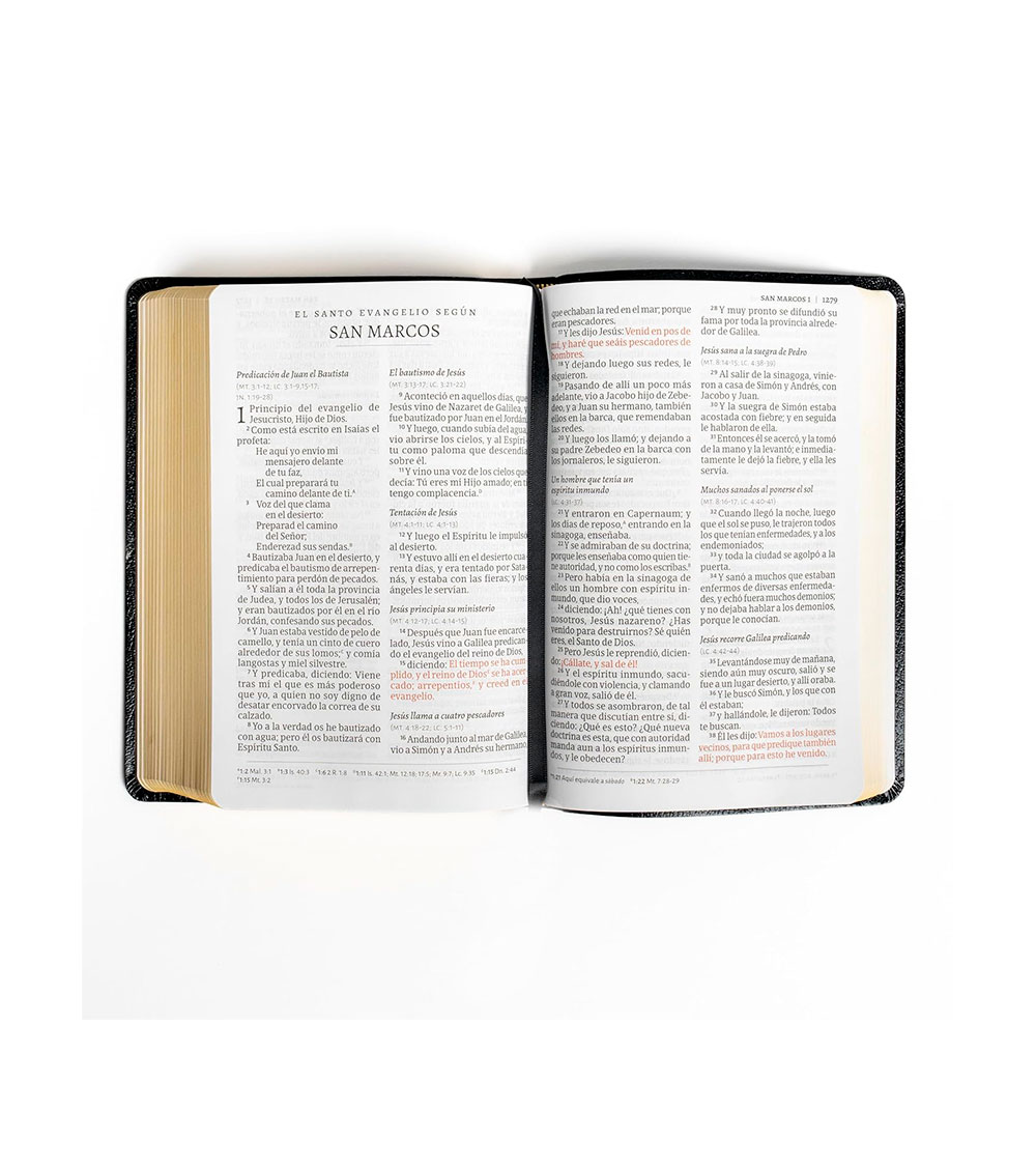 Biblia Letra Gigante RVR 1960 Con Referencias – Imitación Piel Fabricada Negro - Image 2