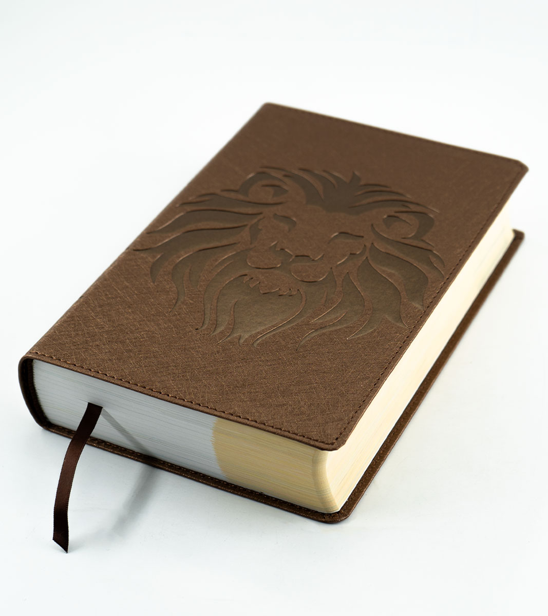 Biblia Visual de Estudio Para Niños Leon - NBLA - Leathersoft - Cafe - Comfort Print - Image 3