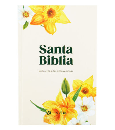 SANTA BIBLIA NVI 2022 - ULTRAFINA TAPA DURA - AMARILLA FLORES