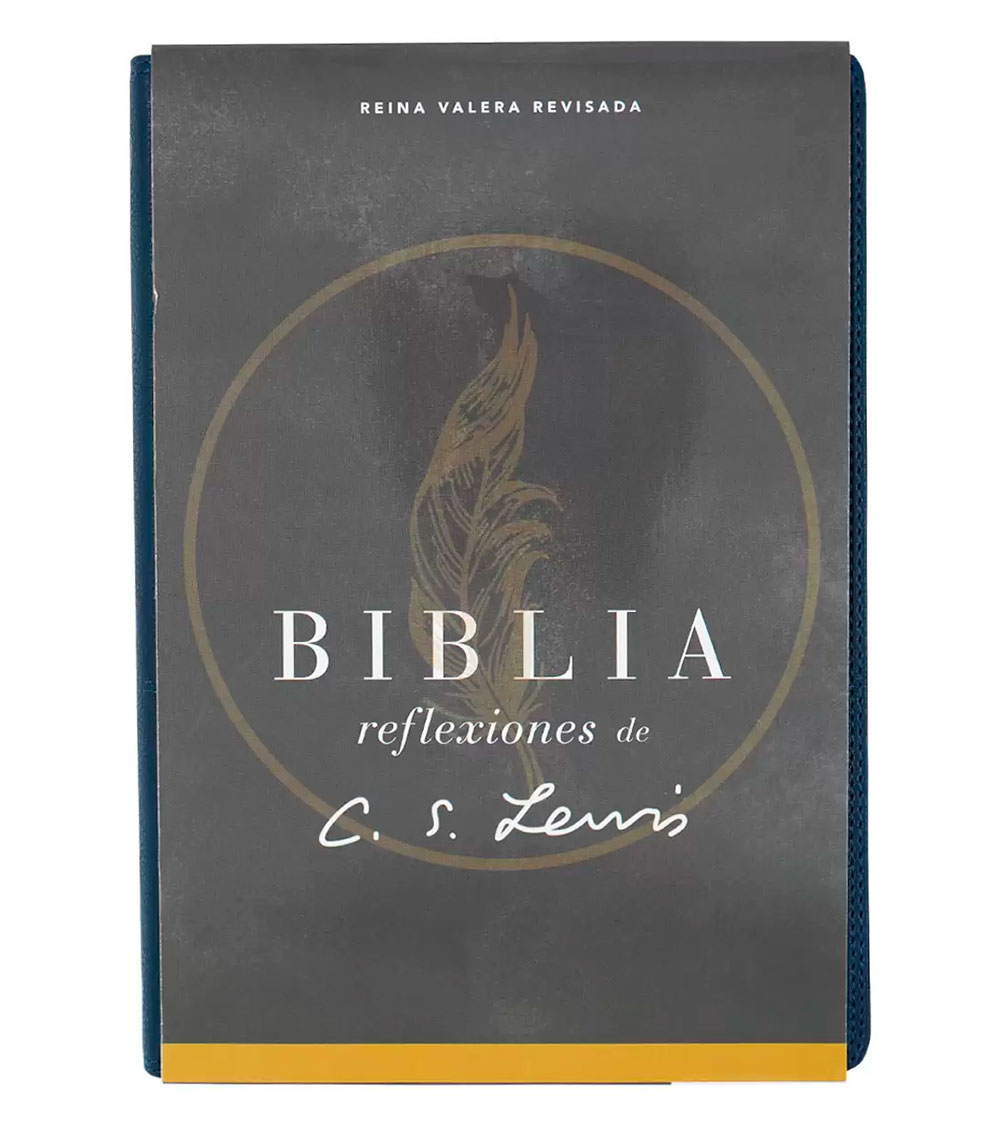 Biblia de Estudio C. S. Lewis RVR con Reflexiones Piel Azul Interior a Dos Colores - Image 8