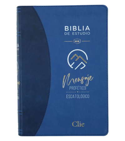 Biblia de Estudio del Mensaje Profetico y Escatologico Imiracion Azul - RVR
