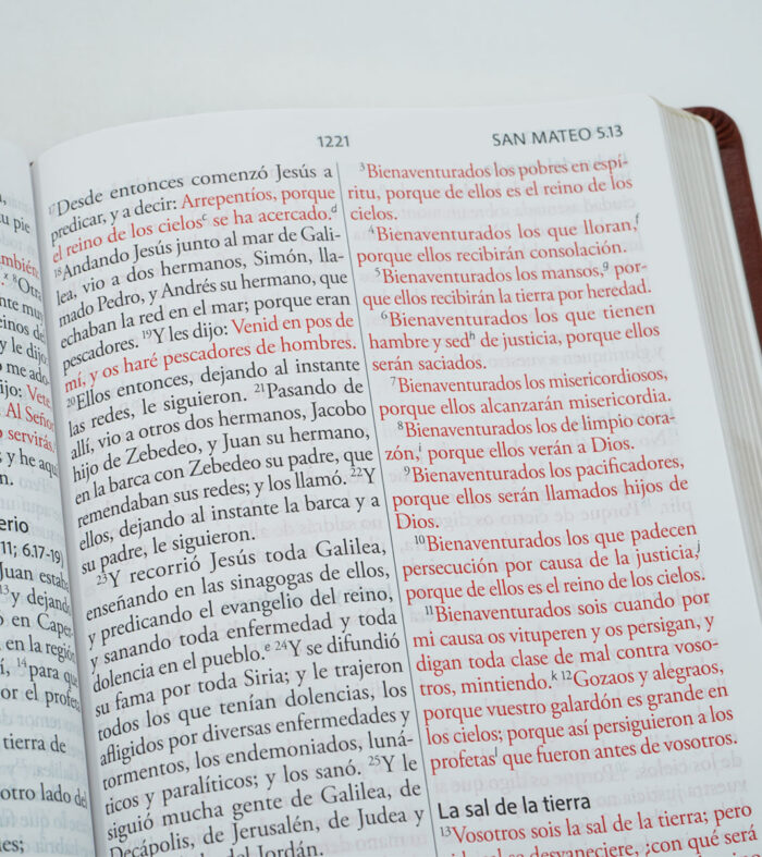 Biblia Letra Super Gigante RVR 1960 - Piel Marron - Image 4