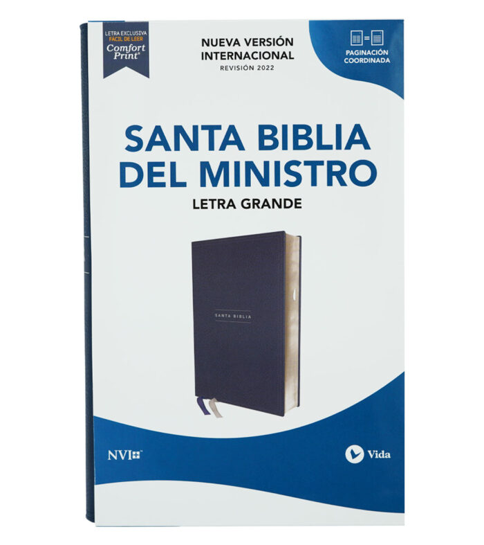 Biblia del Ministro Letra Grande Azul marino - NVI