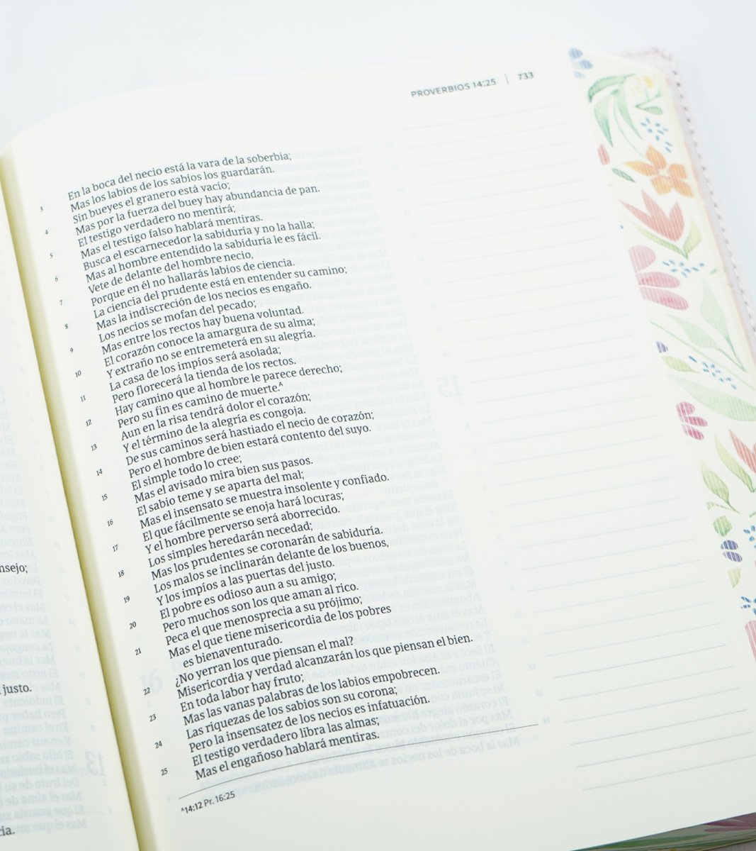 Biblia de Apuntes Tamaño Personal RVR 1960 – Tela Floreada - Image 5