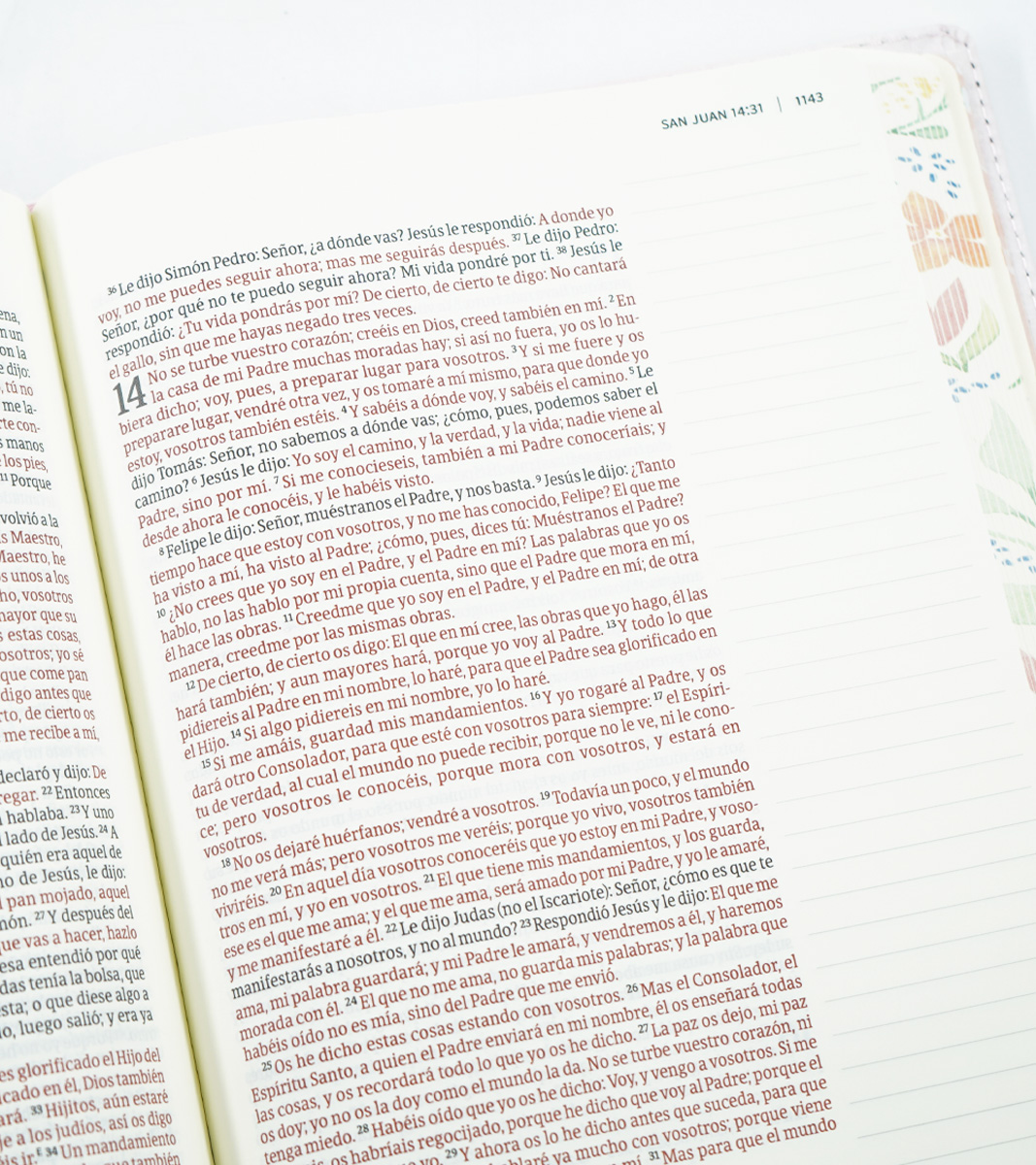 Biblia de Apuntes Tamaño Personal RVR 1960 – Tela Floreada - Image 6