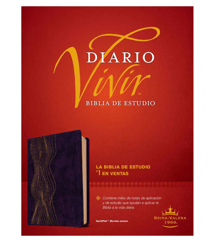 Biblia de Estudio del Diario Vivir RVR 1960 – Simil Morado Oscuro