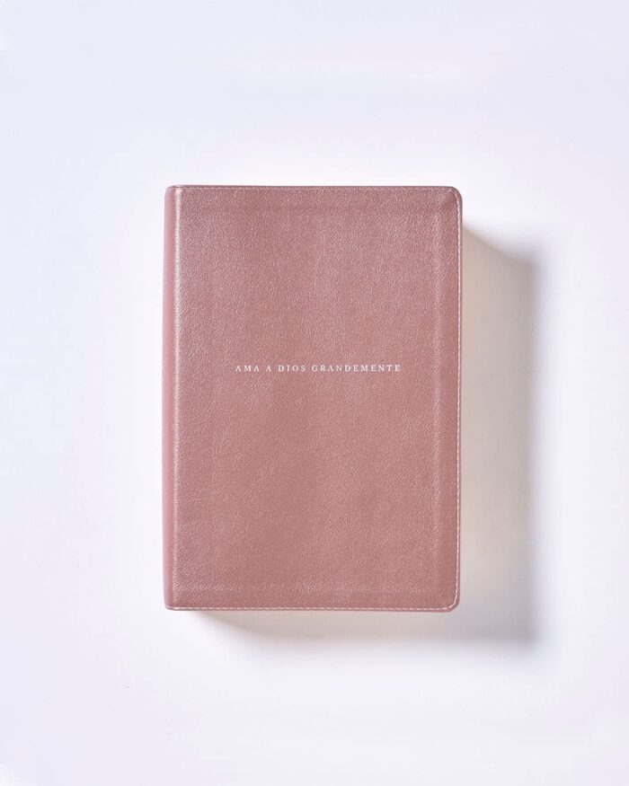 Biblia Ama a Dios Grandemente NBLA - Imitacion Oro Rosa