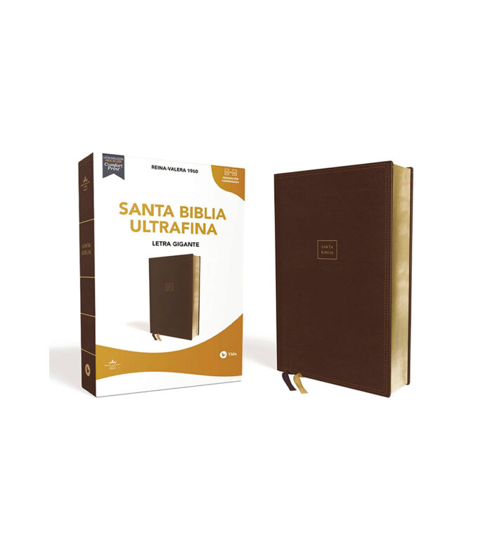 Biblia Letra Gigante Rvr 1960 - Edicion Ultrafina Piel Cafe - Image 3