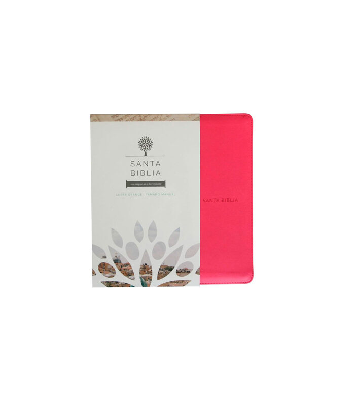 Biblia Letra Grande RV 1960 con Cierre Tamaño Manual - Imitacion Piel Fucsia - Image 3