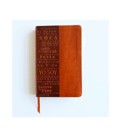 Santa Biblia Letra Grande Tamaño Manual Imitacion Piel Marron - RVR 1960 Nombres de Dios