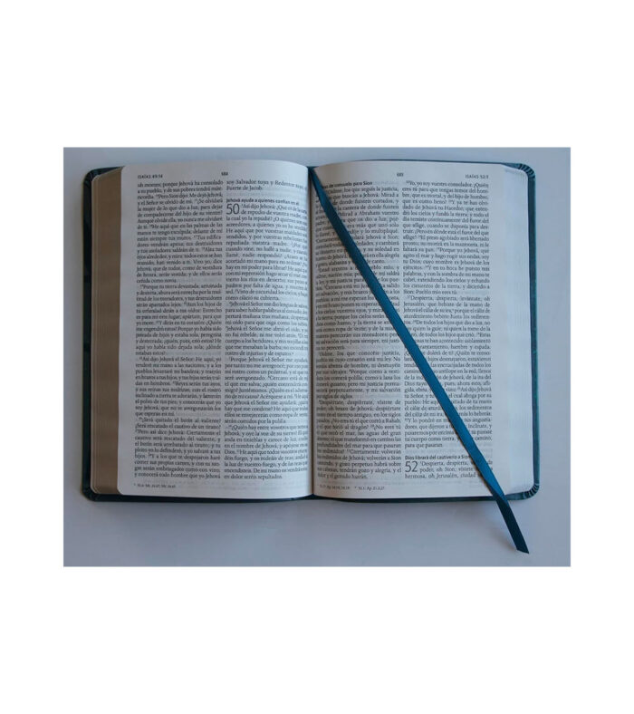 Santa Biblia Letra Grande Tamaño Manual Imitacion Piel Azul - RVR 1960 Nombres de Dios - Image 2