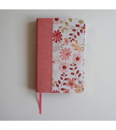 Santa Biblia Letra Grande Tamaño Manual Imitacion Piel Rosa Flores - RVR 1960 Nombres de Dios