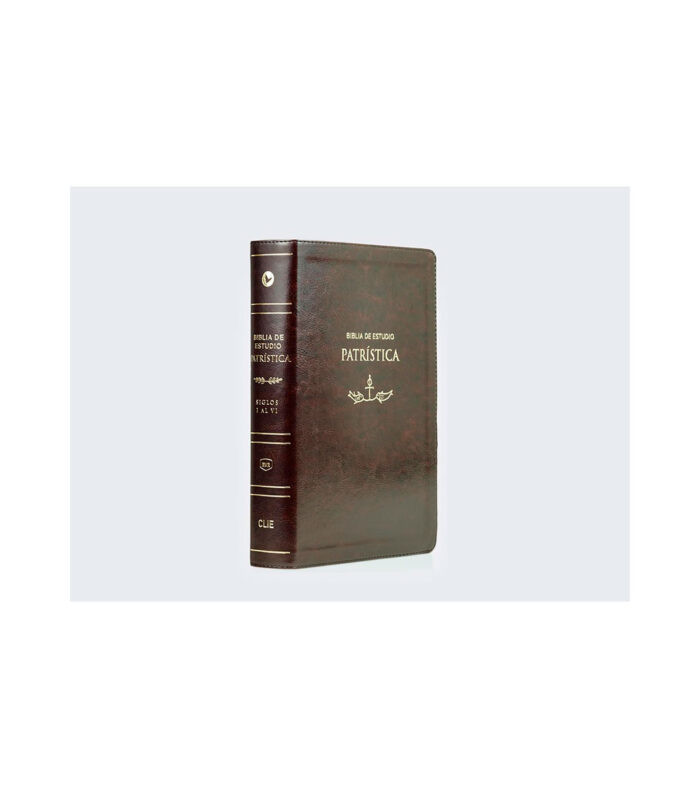 Biblia de Estudio Patristica RVR - Imitacion Piel Marron - Image 2