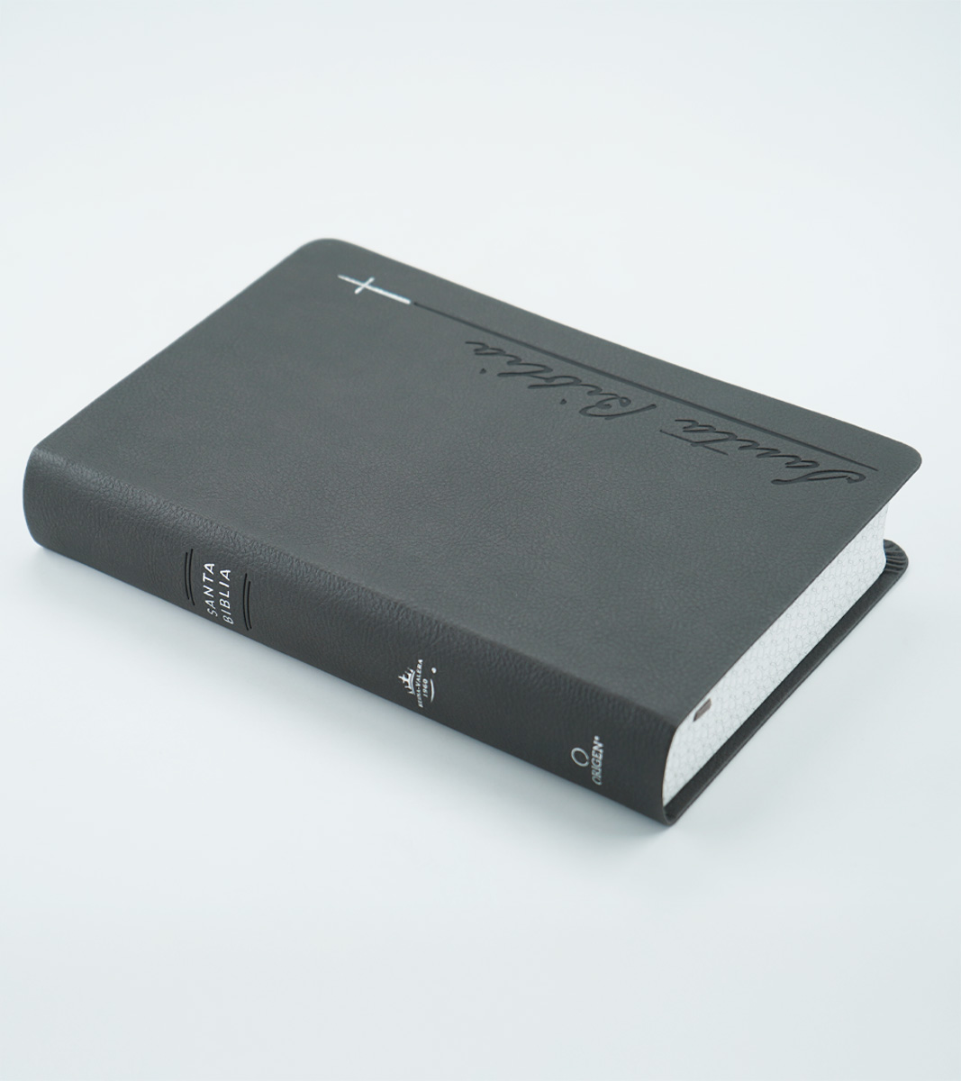 Biblia RVR 1960 Letra Gigante Tamaño Manual – Imitacion Piel Gris - Image 2