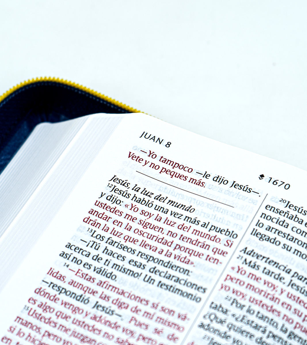 Santa Biblia NTV Letra Grande Compacta Con Cierre – Imitacion Azul - Image 5