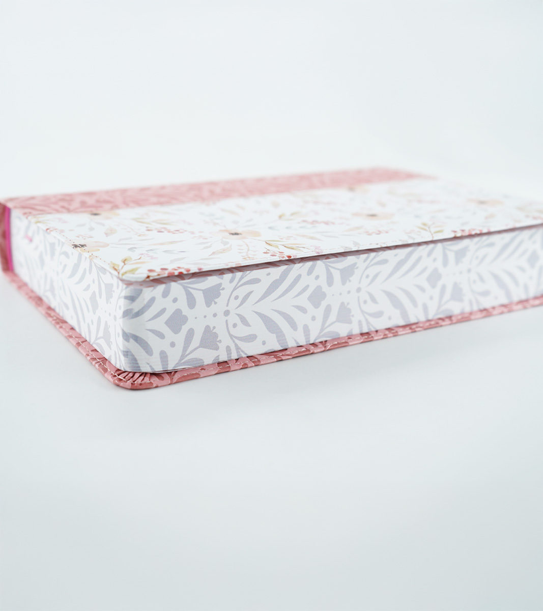 Biblia RVR 1960 Letra Gigante Tamaño Manual – Imitacion Piel Rosado Flores - Image 4