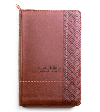 Biblia De Promesas RV1960 Con Cierre Tamaño Manual – Imitación Piel Especial Marron