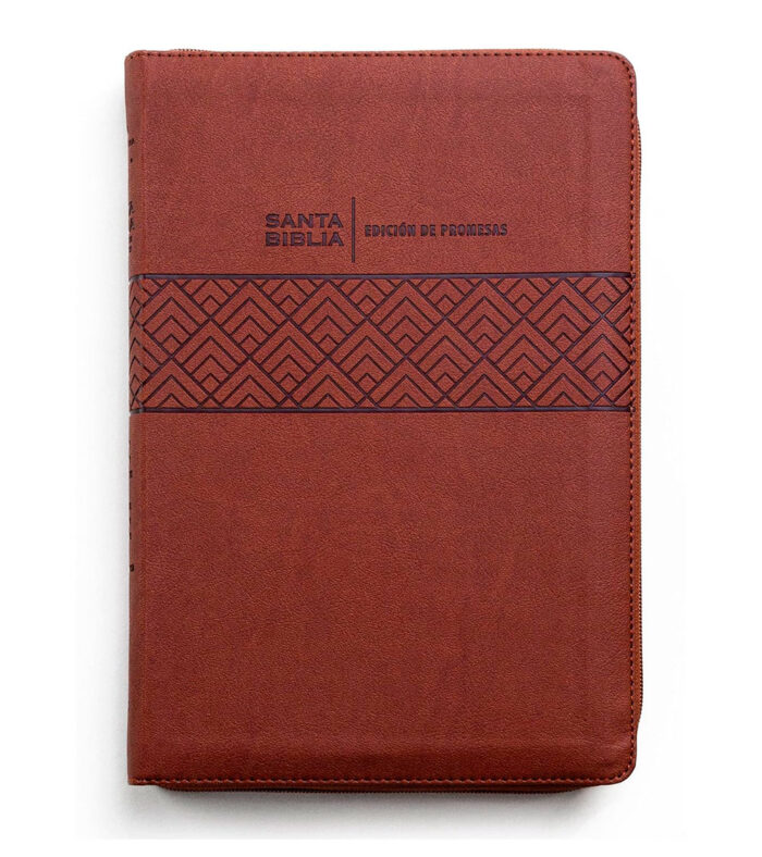 Biblia De Promesas RV1960 Letra Gigante Con Cierre – Imitacion Piel Cafe