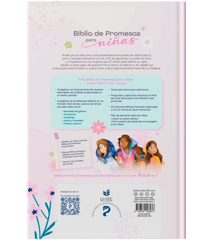 Biblia de Promesas NTV Para Niñas – Tapa dura Rosa - Image 2