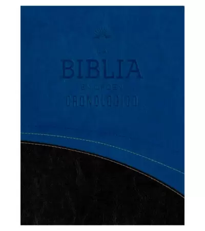 Nueva Biblia en Orden Cronologico RVR60 – Duo Tono Azul/Negro