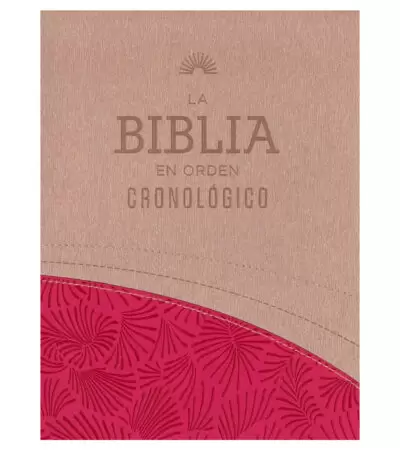 Nueva Biblia en Orden Cronologico RVR60 – Duo Tono Beige/Rojo