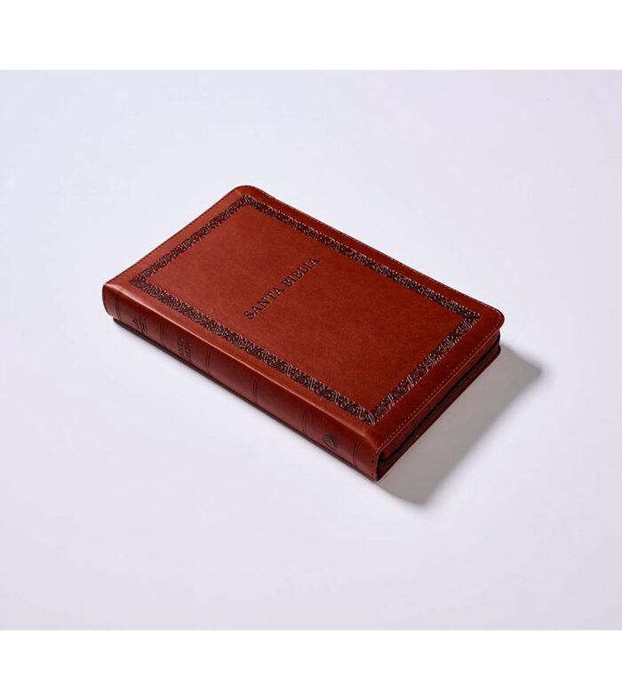 Biblia Letra Grande RV 1960 con Cierre Ultrafina - Imitacion Piel Cafe - Image 4