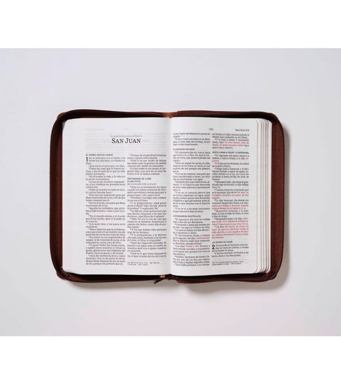 Biblia Letra Grande RV 1960 con Cierre Ultrafina - Imitacion Piel Cafe - Image 2
