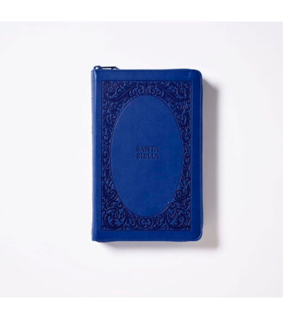 Biblia Letra Grande RV 1960 con Cierre Ultrafina - Imitacion Piel Azul