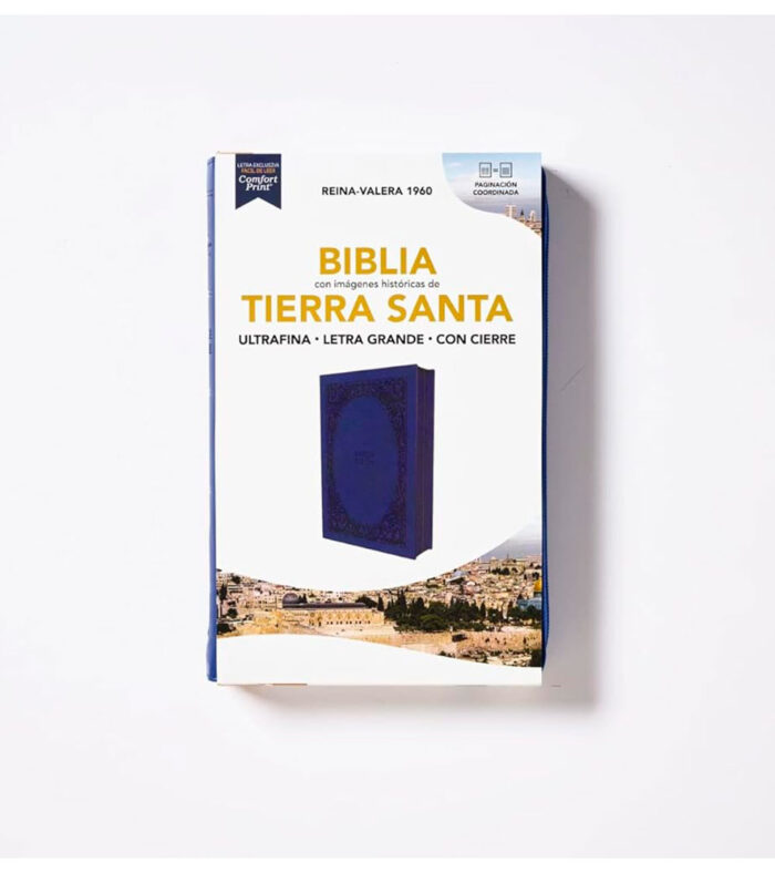 Biblia Letra Grande RV 1960 con Cierre Ultrafina - Imitacion Piel Azul - Image 2