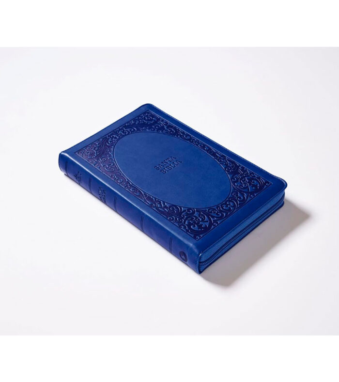Biblia Letra Grande RV 1960 con Cierre Ultrafina - Imitacion Piel Azul - Image 4