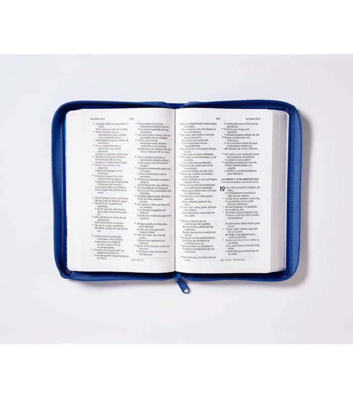 Biblia Letra Grande RV 1960 con Cierre Ultrafina - Imitacion Piel Azul - Image 3
